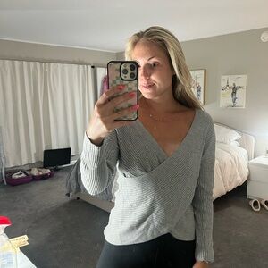 Topshop criss-cross sweater